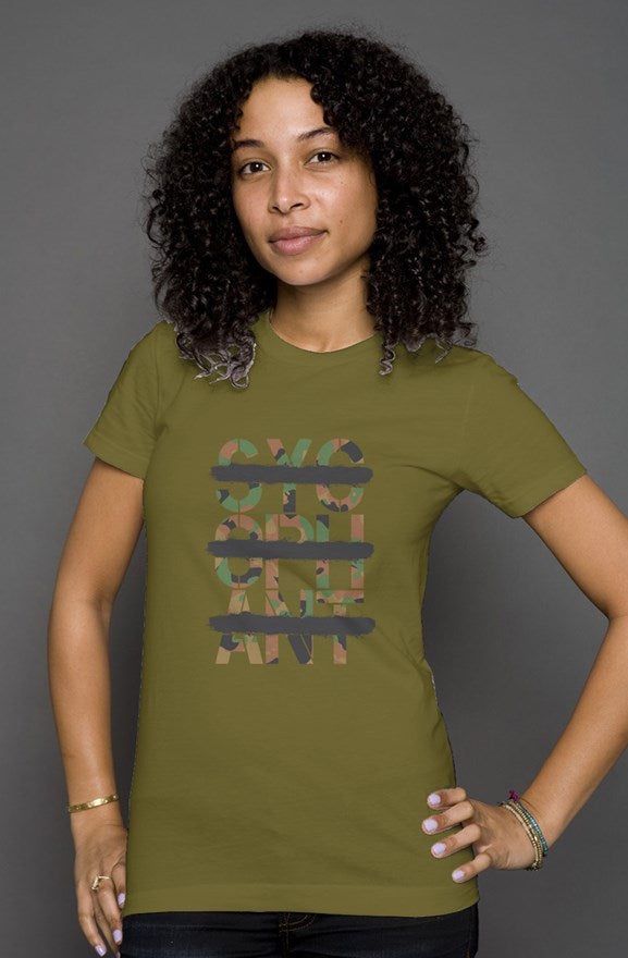 Womens Camo Logo T-Shirt